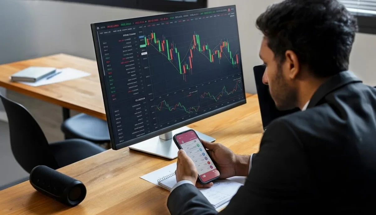 Abstract data grid background